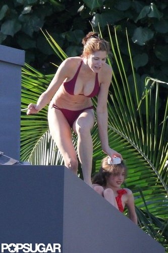 Stephanie Seymour Parades Bikinis in St. Barts With Her Kids Stephanie Seymour Parades Bikinis in St. Barts With Her Kids