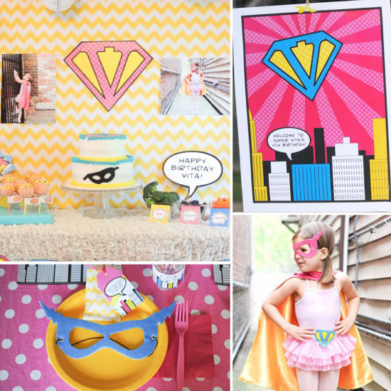 Anders Ruff Vintage Superhero Party Printables Anders Ruff Vintage Superhero Party Printables