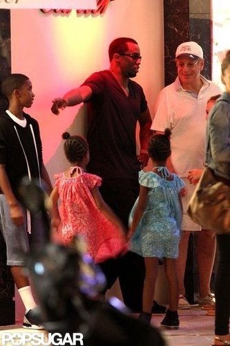 Diddy hung out in St. Barts with his kids.
Diddy hung out in St. Barts with his kids.