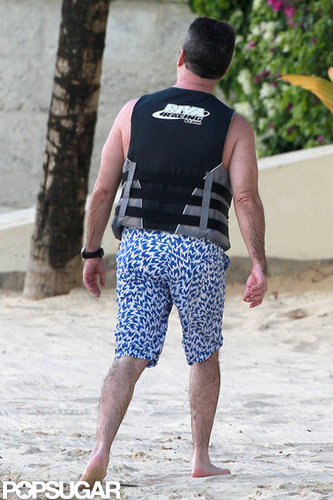 Shirtless Simon Cowell Escapes to Barbados For Some Serious Thinking Shirtless Simon Cowell Escapes to Barbados For Some Serious Thinking