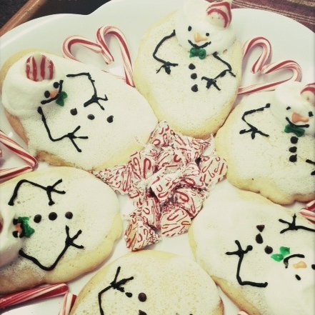 Melting Snowmen Cookies Melting Snowmen Cookies