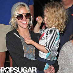 Ashlee Simpson and Son Bronx Wentz Home After Hawaii