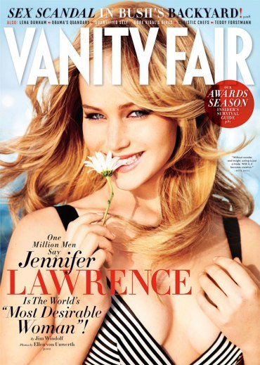 Jennifer Lawrence is featured on the February 2013 issue of Vanity Fair. Jennifer Lawrence is featured on the February 2013 issue of Vanity Fair.
