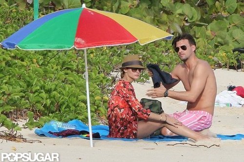 Olivia Palermo and boyfriend Johannes Huebl laid out on the sand.
Olivia Palermo and boyfriend Johannes Huebl laid out on the sand.