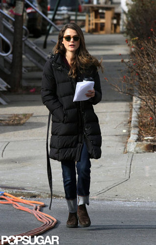 Keri Russell kept her script in her hand.
Keri Russell kept her script in her hand.