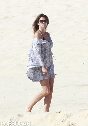 Cindy Crawford took a stroll by herself.
Cindy Crawford took a stroll by herself.