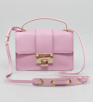 Not everyone can pull off a pink bag, but this Jimmy Choo Rebel leather crossbody bag ($895) is simply too cute to deny. It would add a feminine flair to any look.
Not everyone can pull off a pink bag, but this Jimmy Choo Rebel leather crossbody bag ($895) is simply too cute to deny. It would add a feminine flair to any look.