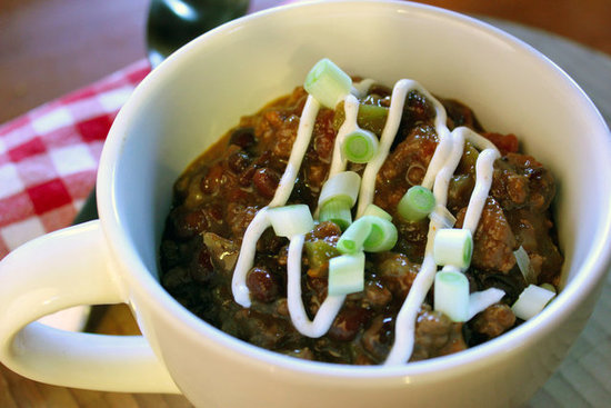 Beef Espresso Chili with Cayenne Cream