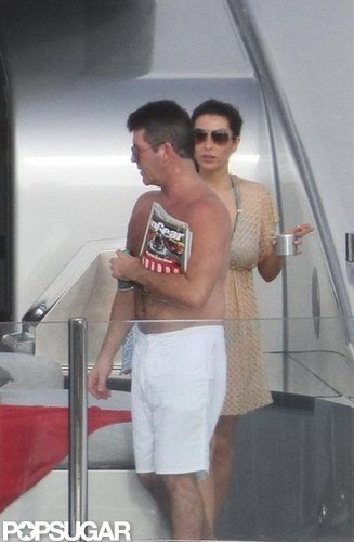 Simon Cowell Lounges Shirtless With His Ex on a Yacht Simon Cowell Lounges Shirtless With His Ex on a Yacht