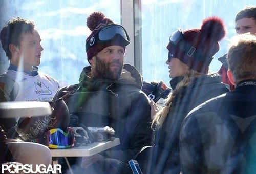 Jason Statham and Rosie Huntington-Whiteley took a break from skiing.
Jason Statham and Rosie Huntington-Whiteley took a break from skiing.