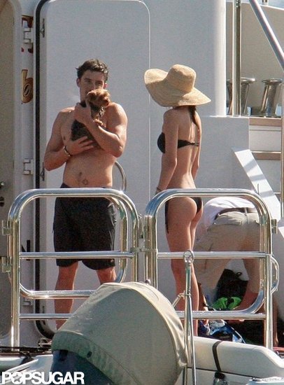 Orlando Bloom vacationed with Miranda Kerr on Harvey Weinstein's yacht docked off the coast of St. Barts in January 2010.
Orlando Bloom vacationed with Miranda Kerr on Harvey Weinstein's yacht docked off the coast of St. Barts in January 2010.