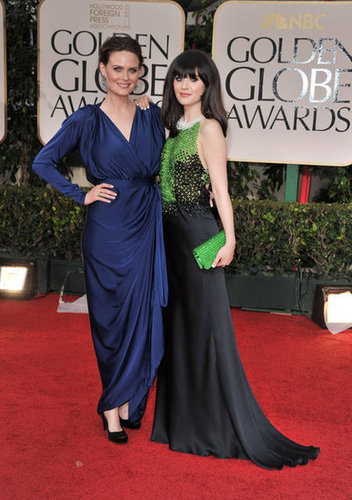 Emily Deschanel posed with her sister Zooey Deschanel in 2012.
Emily Deschanel posed with her sister Zooey Deschanel in 2012.