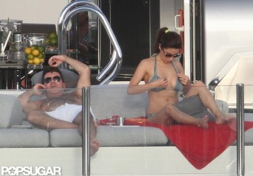 Simon Cowell Lounges Shirtless With His Ex on a Yacht Simon Cowell Lounges Shirtless With His Ex on a Yacht