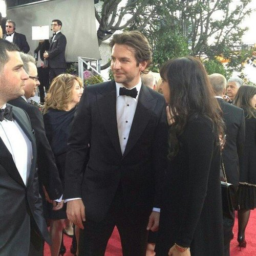 Bradley Cooper looked suave in a tux on the Golden Globes red carpet.
Source: Instagram user goldenglobes
Bradley Cooper looked suave in a tux on the Golden Globes red carpet.
Source: Instagram user goldenglobes
