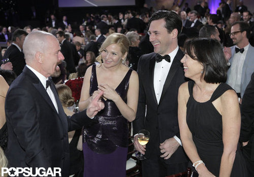 Bryan Cranston chatted with Jon Hamm and Jennifer Westfeldt during a break from the show.
Bryan Cranston chatted with Jon Hamm and Jennifer Westfeldt during a break from the show.