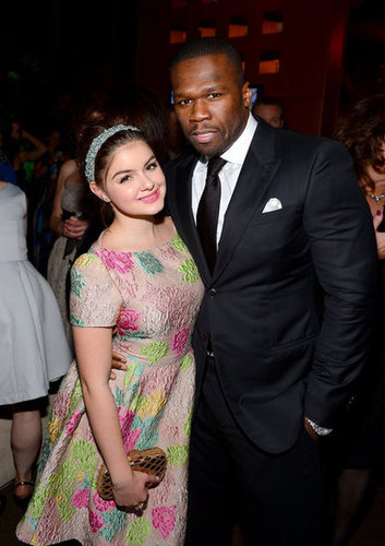 Ariel Winter posted with 50 Cent at Fox's Globes party.
Ariel Winter posted with 50 Cent at Fox's Globes party.