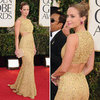 Emily Blunt in Gold Michael Kors at 2013 Golden Globes