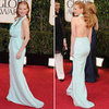 Jessica Chastain in Calvin Klein at the 2013 Golden Globes