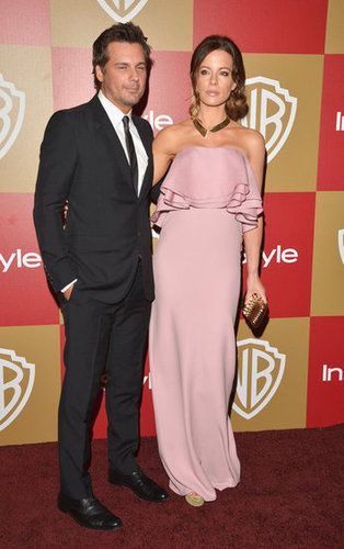 Kate Beckinsale stood out in a romantic ruffle-infused strapless gown in the girliest shade of pink. The best part, though? Her slightly edgier gold collar necklace.
Kate Beckinsale stood out in a romantic ruffle-infused strapless gown in the girliest shade of pink. The best part, though? Her slightly edgier gold collar necklace.