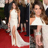 Pics of Lea Michele in Elie Saab 2013 Golden Globe Awards