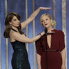 Tina Fey and Amy Poehler at Golden Globes 2013