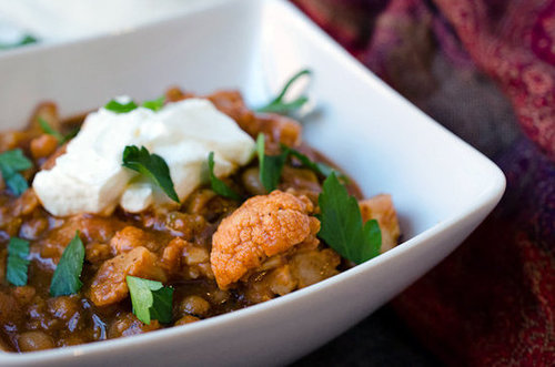 Southern Skillet Black-Eyed Peas and Cauliflower