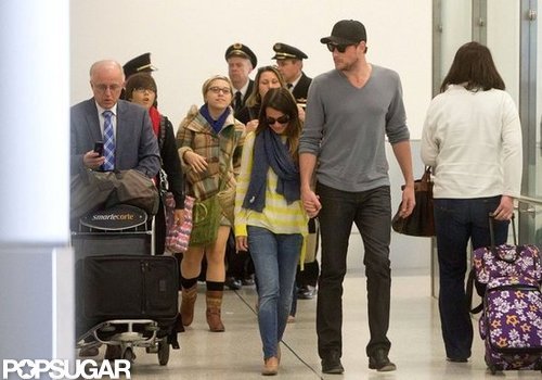 Lea Michele and Cory Monteith arrived at LAX hand in hand.
Lea Michele and Cory Monteith arrived at LAX hand in hand.