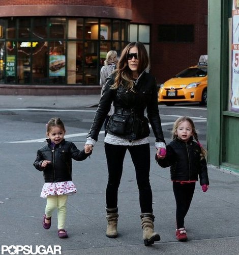 SJP Takes James Wilkie and Her Twins For a Stylish NYC Walk SJP Takes James Wilkie and Her Twins For a Stylish NYC Walk