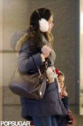 Katie Holmes and Suri Cruise had a mother-daughter day in NYC.
Katie Holmes and Suri Cruise had a mother-daughter day in NYC.