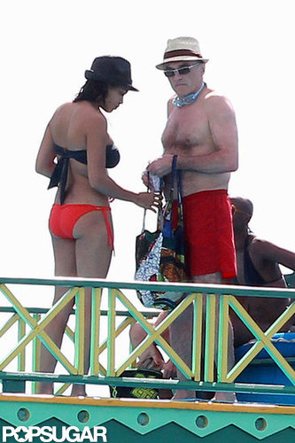 Rosario Dawson and Danny Boyle talked on a boat.
Rosario Dawson and Danny Boyle talked on a boat.