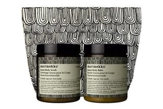 Picture and Details on the Marimekko and Aesop Sauna Duet
