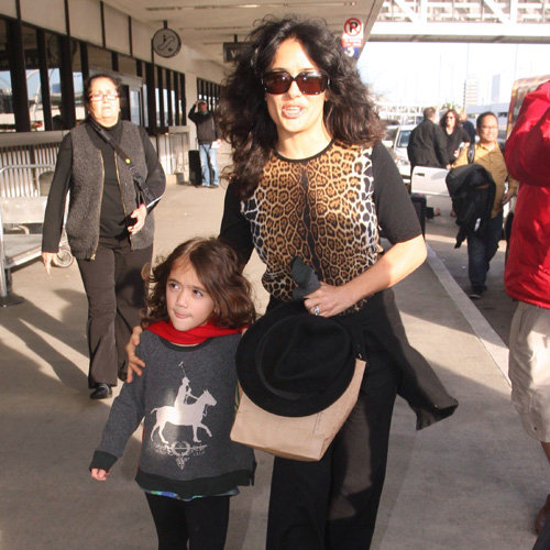 Salma Hayek With Daughter Valentina at LAX | Pictures