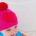 Baby Pom Pom Heart Hat 