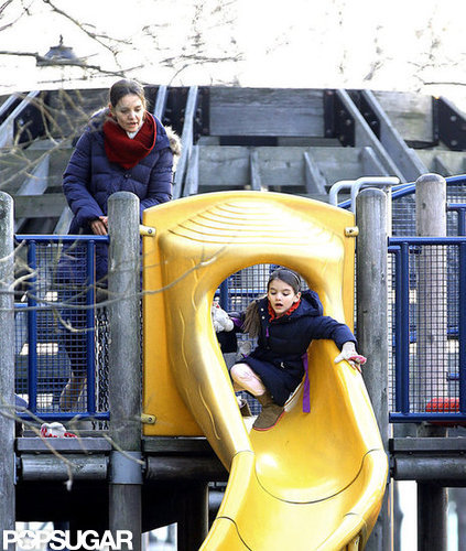 Katie Holmes and Suri Cruise Slide Into Their New Weekly Routine Katie Holmes and Suri Cruise Slide Into Their New Weekly Routine