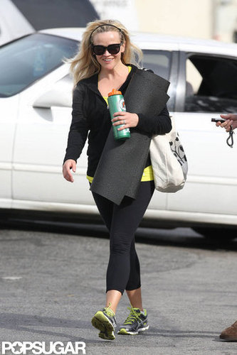 Reese Witherspoon Mixes Gym and Family Time Reese Witherspoon Mixes Gym and Family Time