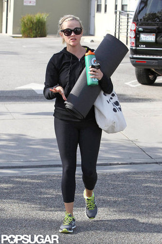 Reese Witherspoon headed to the gym.
Reese Witherspoon headed to the gym.