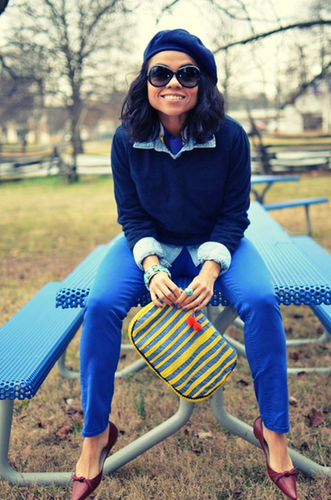 Blue Cobalt Pants Outfit Look