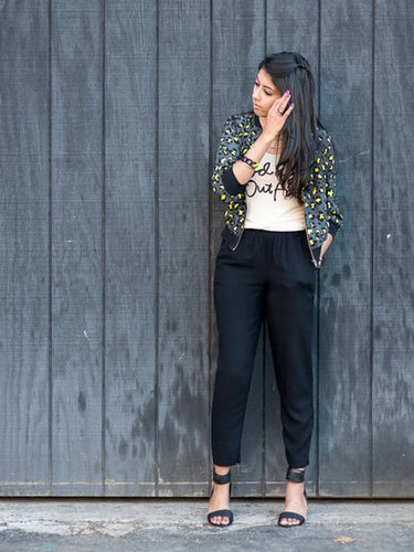 Leopard Print Silk Bomber