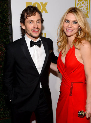 Couple Claire Danes and Hugh Dancy posed with her Golden Globe.
Couple Claire Danes and Hugh Dancy posed with her Golden Globe.
