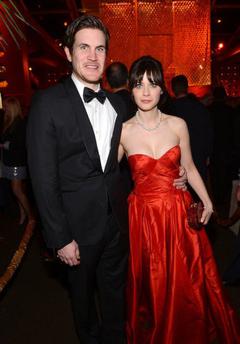Couple Jamie Linden and Zooey Deschanel were at the Fox celebration.
Couple Jamie Linden and Zooey Deschanel were at the Fox celebration.