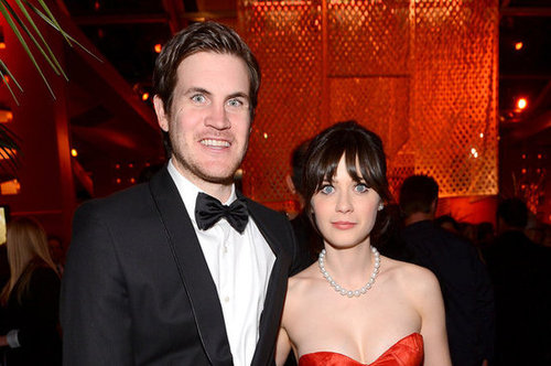 Zooey Deschanel and Jamie Linden attended the Fox Network Golden Globes party.
Zooey Deschanel and Jamie Linden attended the Fox Network Golden Globes party.