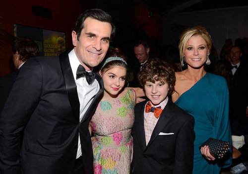 Claire & Hugh Celebrate Homeland at Fox's Bash With the Modern Family Crew Claire & Hugh Celebrate Homeland at Fox's Bash With the Modern Family Crew