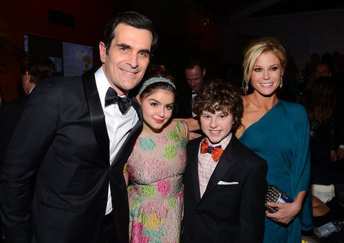 Claire & Hugh Celebrate Homeland at Fox's Bash With the Modern Family Crew Claire & Hugh Celebrate Homeland at Fox's Bash With the Modern Family Crew