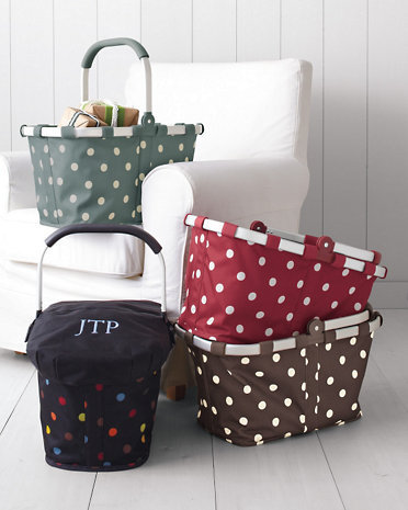 Garnet Hill Collapsible Basket and Cover Garnet Hill Collapsible Basket and Cover