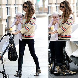 Lily Aldridge Wearing Etoile Isabel Marant Sweater in NYC