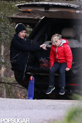 Gwen Stefani and Kingston Rossdale hit the park.
Gwen Stefani and Kingston Rossdale hit the park.