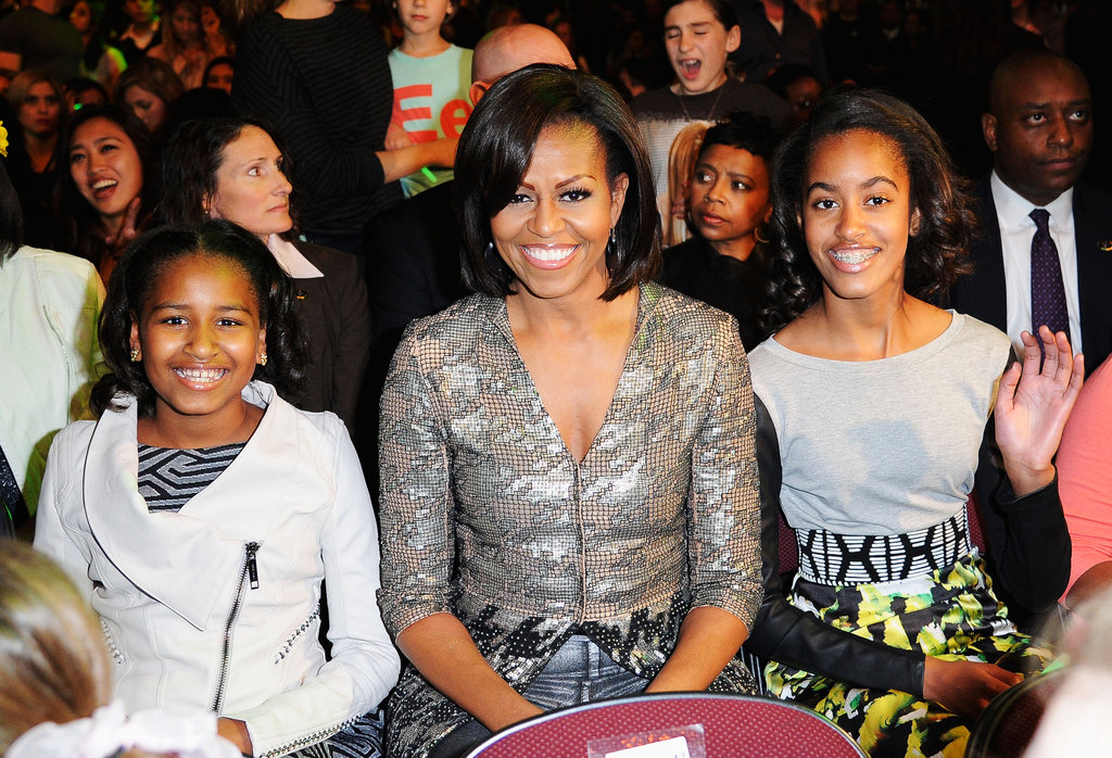 First Lady Michelle Obama With Malia and Sasha, 2012 First Lady Michelle Obama With Malia and Sasha, 2012