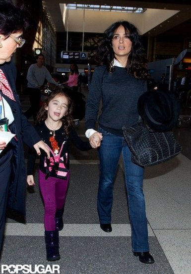 Salma Departs LA With Valentina Following a Globes Slipup Salma Departs LA With Valentina Following a Globes Slipup