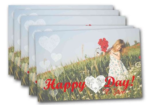Hearts Valentine Photo Card Hearts Valentine Photo Card