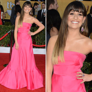 Lea Michele: SAG Awards Red Carpet Dresses 2013